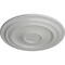 Ekena Millwork Traditional Ceiling Medallion (Fits Canopies up to 5 1/2"), Hand-Painted Frost, 24 3/8"OD x 1 1/2"P CM24TRFRF - alternate 3